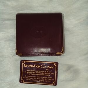 Cartier Bourdeaux Leather wallet - unisex with her cards